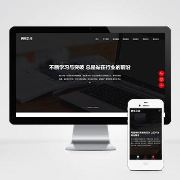 响应式高端网站建设网站模板 互联网营销类建站设计公司网站源码下载(自适应手机端)